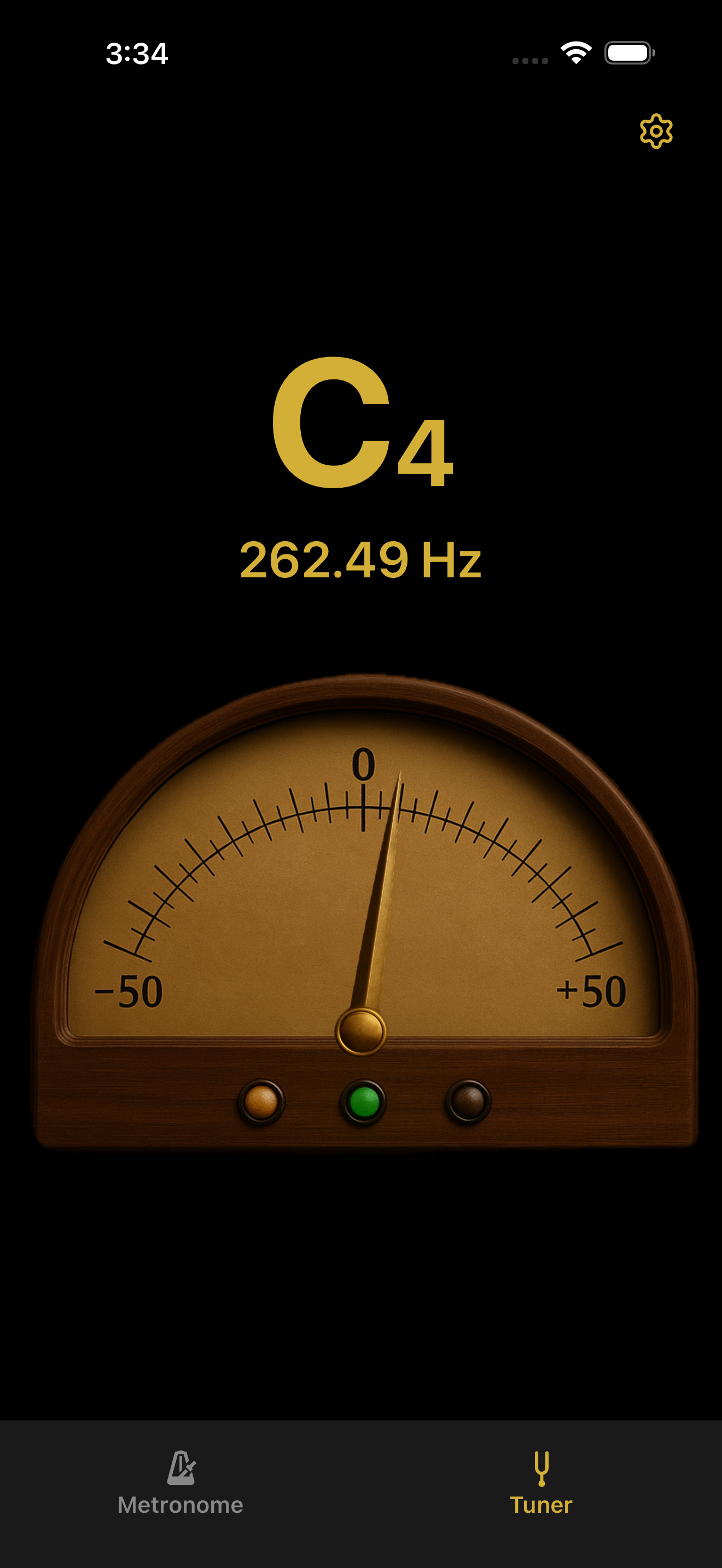 TicTune tuner screen